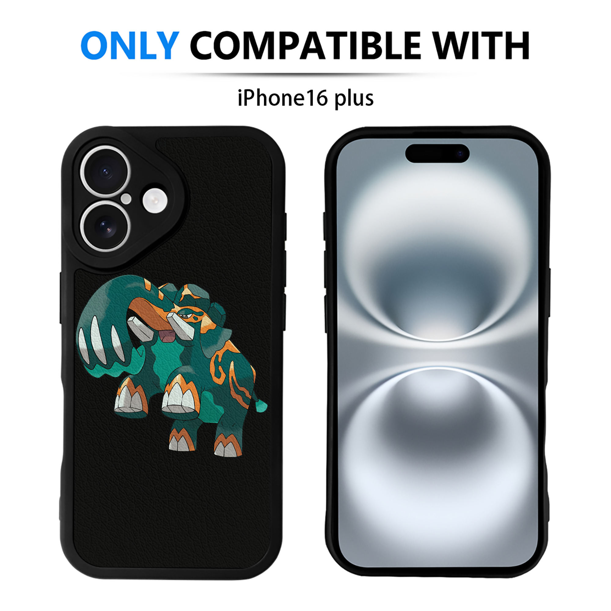 （画像用） ポケットモンスター Pokémon 【iPhone 16シリーズ対応】シリコンスマホケース（レザー調） 材質：シリコン